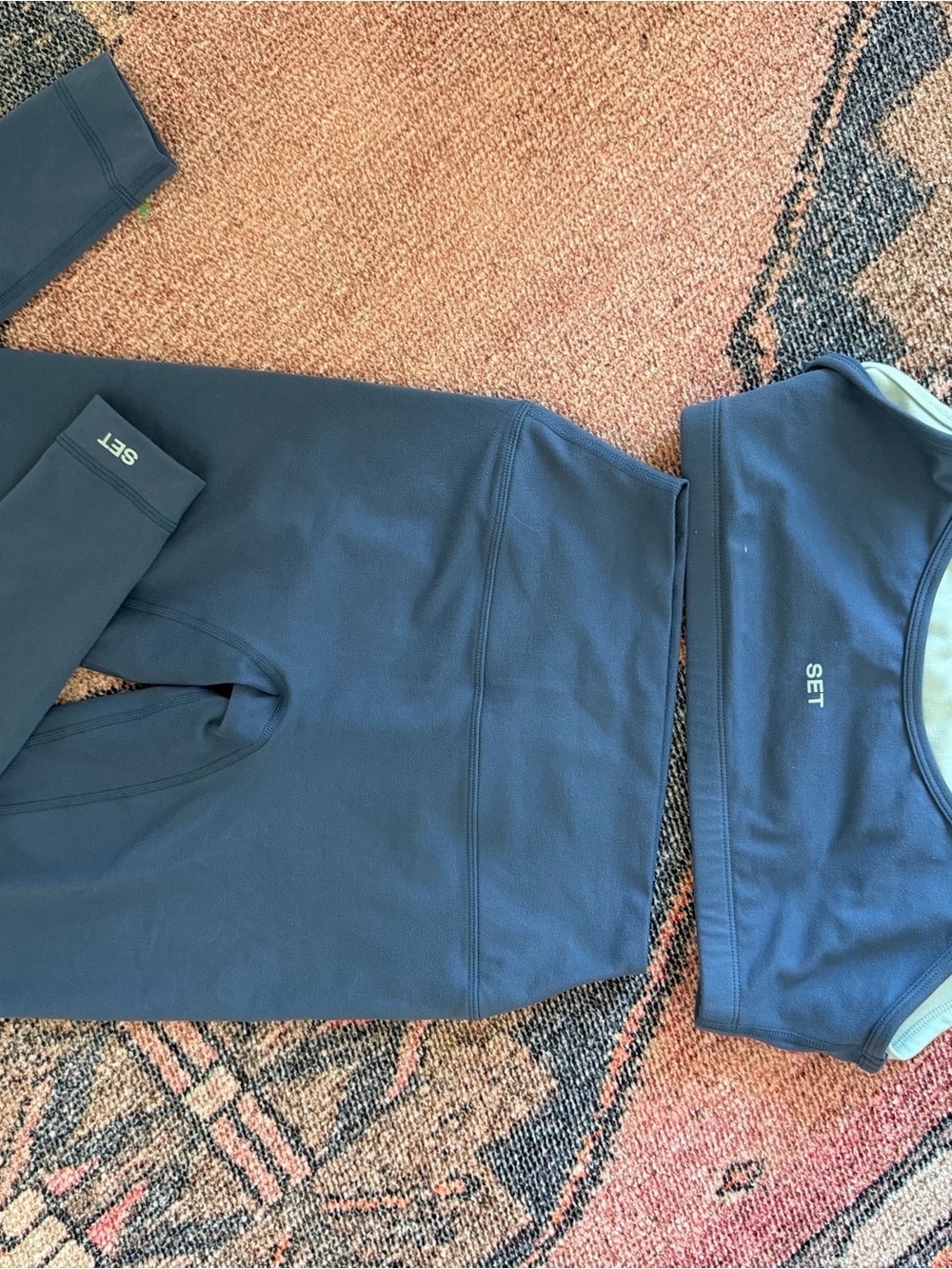 SET Active Women's Navy Crewneck Pullover